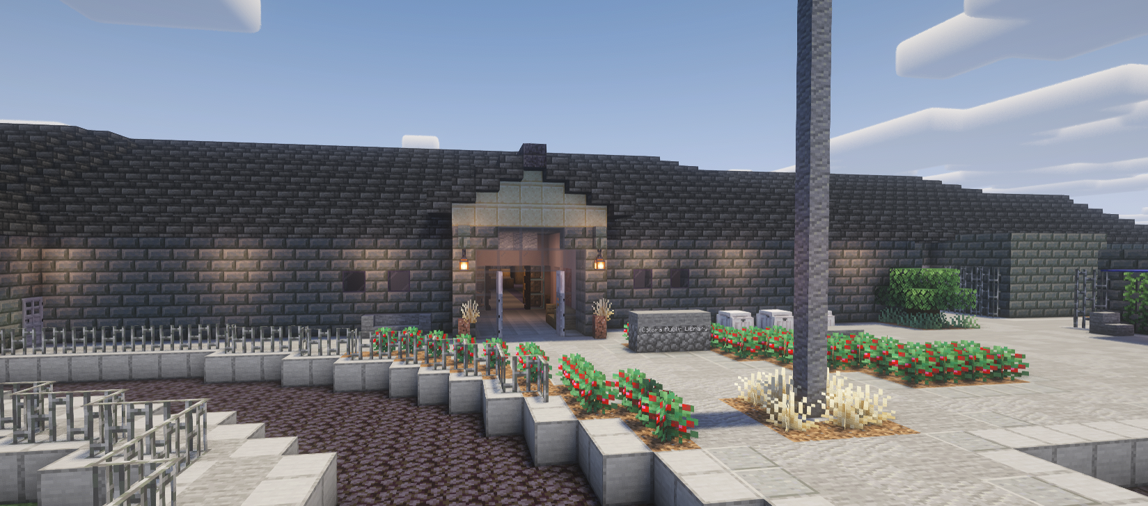 {DDF0F5F0-6973-4D40-8CB0-0DE51E744F37} The Coloma Public library in minecraft